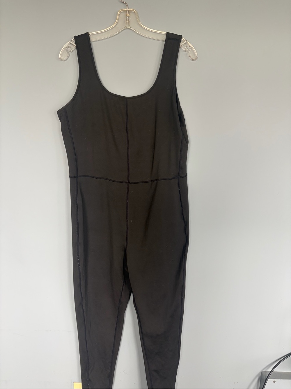 Black Women's Athletic Jumpsuit - Classic Scoop Neck